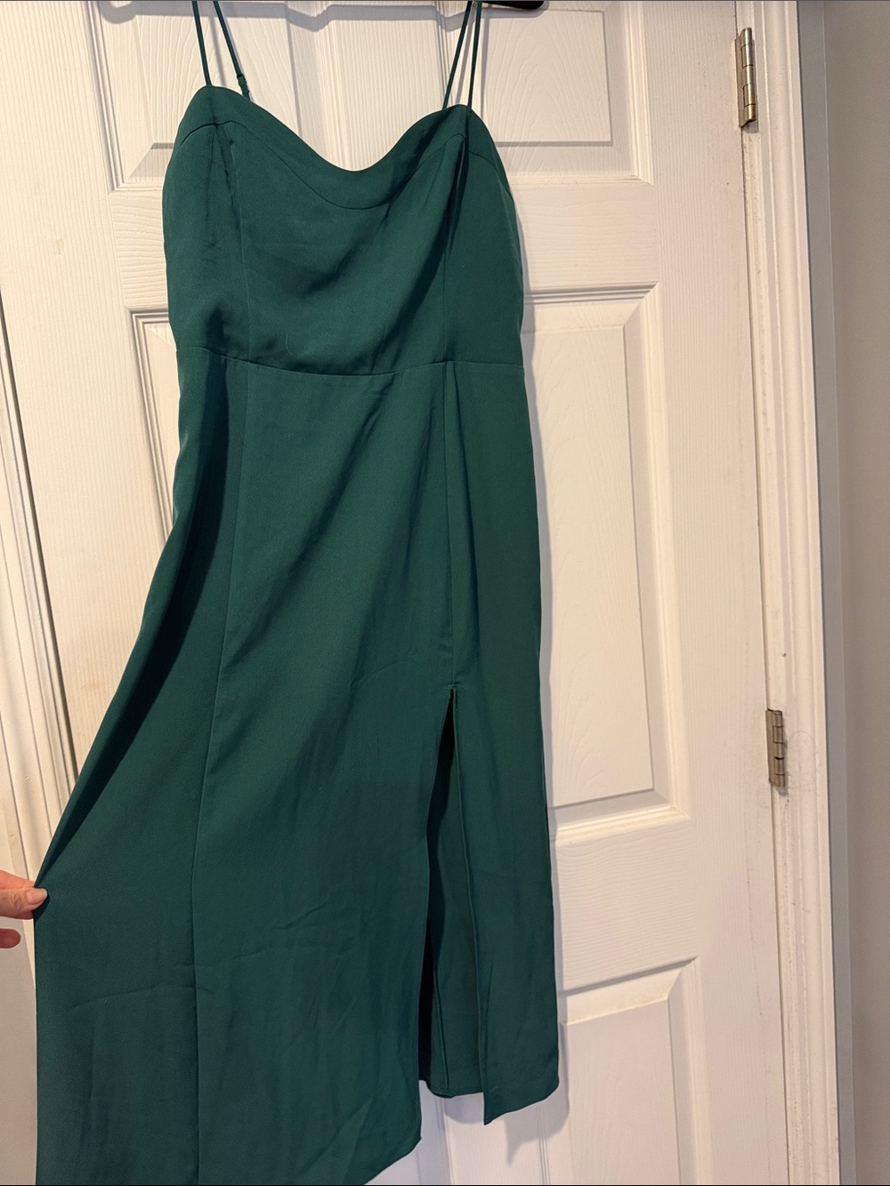 Abercrombie & Fitch Emerald Green Midi Slip Dress